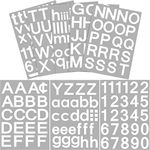 202 Pieces Self-Adhesive Vinyl Letters Numbers Kit, Mailbox Numbers Sticker for Mailbox, Signs, Window, Door, Cars, Trucks, Home, Business, Address Number (White,2 Inch)