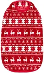 Blueberry Pet Dog Fleece Vest - Soft & Lightweight Ugly Christmas Sweater for Small Dogs, Award Winning Brand, 12" Back Dog Christmas Sweater, Reindeer & Snowflake