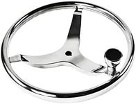 MARINE CITY 316 Stainless-Steel 13-1/2 Inches Sport Steering Wheel for Boat