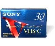 Sony Premium-Grade VHS-C 30-Minute Videocassette - Single