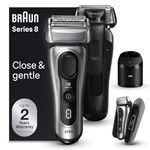 Braun Electric Razor for Men Series 8 8577cc Foil Shaver with Precision Beard Trimmer, SmartCare Center, Portable Charging PowerCase, 1 item