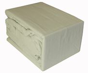 rejuvopedic New Portuguese Double Cream Fitted Flannelette 16" Extra Deep Sheet, 100% Portuguese Brushed Cotton