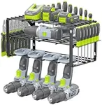 WORKPRO Power Tool Organizer, Wall Mounted Power Tool Holder, 3-Tiers Storage Rack for Cordless Drill Storage, 150 LBS Load Capacity for Garage, Warehouse, Workshop