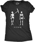 Womens Got Your Back Funny Skeleton Best Friend Halloween T Shirt Funny Womens T Shirts Halloween T Shirt for Women Women's Novelty T Shirts Black 3XL