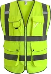 JKSafety 9 Pockets Class 2 High Vis