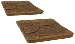 BestNest Athens Dragonfly Stepping Stones, Autumn Wheat, Pack of 2