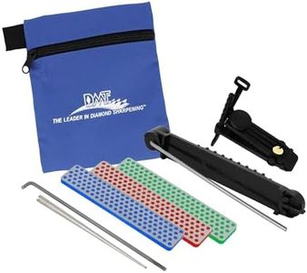 Diamond Machine Technology (DMT) DMTADELUXE Fixed Blade,Hunting Knife,Outdoor,Camping, 3-Piece