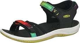 KEEN Boy's Unisex Kids Verano-Y Sandal, Black/Original Tie Dye, 2 UK Child