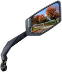 MEACHOW 2024 NEW Handlebar Bike Mirror, Scratch Resistant Glass Lens, Ultra-HD, E-bike Mirror, Bicycle Mirror, (Blue Right Side) ME-015RB