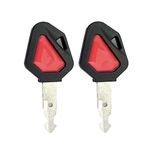 BODYA 2Pcs Ignition Switch Keys Master Plant Starter Key for Kubota 459A Excavators Diggers Dumper