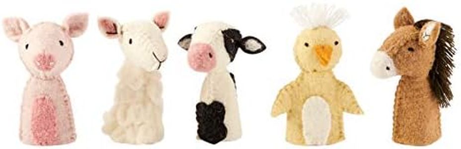 Mud Pie Barnyard Finger Puppet Set, Multicolored (12600084)