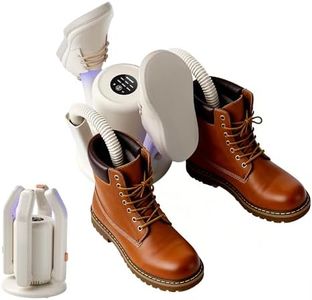 Sogee Boot Dryer, Shoe Dryer for Work Boots and Gloves, 2 * 24IN Retractable Hose with Timer, Rose Salt Remove Odor, Quiet Portable Shoe Dryer, Suitable for Ski Boots, Shoes, Gloves, Ivory, SH03