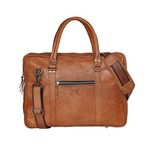 MaheTri Leather Briefcase Laptop Messenger Bag Office Briefcase College Bag for Men and Women 16 Inches