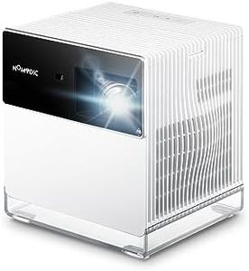 NOMVDIC P1000 4K Projector, Portable Projector with 2300 ANSI Lumens, 180" Big Screen, Short Throw Projector 4K, Auto Focus & Keystone, 1.2x Optical Zoom, Home Theater with WiFi and Bluetooth