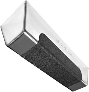 Medusa, 12" Professional Grade Heli-Arc Welded Stainless Steal Drywall Taping Mud Pan with Non Slip Grip, Easy Clean, Perfect for All Knives 12' And Under, Durable, and Built to Last