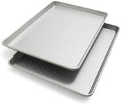 Sur La Table Platinum Pro Half Sheet Pans, 17.25" x 12.25", Set of 2, Silver