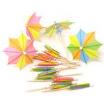 Honbay 144PCS Colorful Paper Umbrella Cocktail Picks Parasol Cupcake Toppers Fruit Drinks Appetizers Garnish Decorations