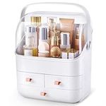 3-Layer Desktop Cosmetic Storage Box Make Up Organiser Transparent Separation Dressing Table Makeup Organiser Portable Beauty Makeup Case 35.5 * 28 * 18CM