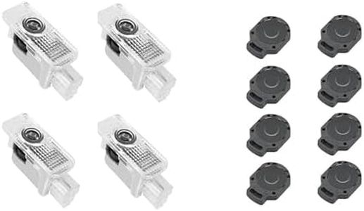 JAZZIO LED Car Door Light Projector Courtesy LED Laser Welcome Logo Lights Accessories Compatible with A1/A3/A4/A5/A6/Q3/Q5/Q7/A7/A8/R8/TT