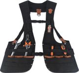 WELKINLAND Top-G Leather tool vest, Carpenter's vest, Tool vest electrician, Tool vest for carpenters, Tool vests for carpenters, Tools vest for men with pockets, Tool vest for men construction,