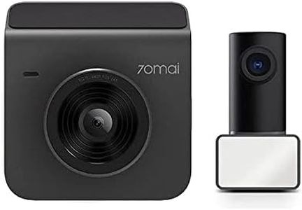 70mai A400 Dual Channel Car Dash Cam, 2K 1440P Front & 1080P Rear, WDR, Night Vision, G-Sensor, App Playback & Share, Optional Parking Monitoring