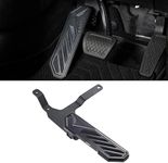 SHEAM Dead Pedal Foot Rest Pad - Left Side Kick Panel Anti-Slip Thickened Compatible with 2007-2025 Jeep Wrangler JK JL JLU 4xe Gladiator JT Adjustable No Drilling Black