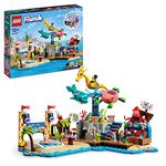 LEGO Friends Beach Amusement Park, Fun Fair Advanced Building Set with Technic Elements, Toys for 12 Plus year old Kids and Teenagers with Dolphin, Turtle, Seahorse Merry-Go-Round & Wave Machine 41737