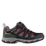 Karrimor Womens Mount Low Ladies Walking Shoes Waterproof Lace up Hiking Black/Pink 5