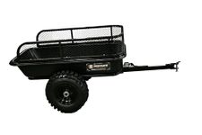 MOTOALLIANCE Impact Implements 1500lb Poly Tub Utility Cart Cargo Trailer. Tilt Bed & Foot-Release Dump for ATV's, UTV's, Lawn & Garden Tractors & More