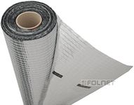 Vapour Barrier and Waterproof Thermal Insulation Aluminium Foil Membrane - Suitable for use in Walls, Floors and Roofs - 1.5m x 50m (75 SQ/M) - 110 G/SM - Free Next Day UK Delivery - Large Discounts Available on Multi Pack (2)