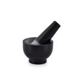 Kaizen Casa Black Granite Mortar and Pestle, Unfinished, 9.52 cm Diameter