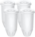 Water Filter Replacement for ZeroWater Pitchers and Dispensers, 5-Stage Filter System, Replace ZR-017, ZR-001, ZR-003, NSF Certified to Reduce TDS, Chlorine, Odor and PFOA/PFOS, 4 Pack