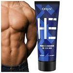 Onyx HE Sunbed Cream for Men - Mens Tanning Moisturiser - Sunbed Tanning Accelerator - Bronzing Cream for Fast & Dark Tan Results - Light Formula for Stain-Free Effect - Muscle Bronzing Complex