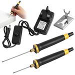 Hot Wire Foam Cutter Kit, 100-240V/30W Electric Styrofoam Cutting Tool, 2Pcs Hot Cutting Pen (5CM & 10CM), Higher Temperature, for Foam Carving Styrofoam Cutting, Detail Handling, DIY Crafts