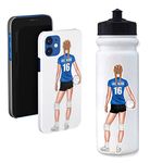 Stinky Lockers 3 Pack Personalized Female Volleyball Stickers | Laminated Labels For Your Water Bottle, Laptop or Phone | Soccer Gift Decals That Last & Won't Peel