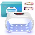 ISTOYO Two-Sided UV Resin Light, UV Light for Resin with Digital Display, Longer Time Setting(2m,3m,5m), Split Usagable, Large UV Resin Lamp for Resin Curing, Resin Molds, Jewelry Making, DIY Craft