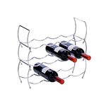 Zeller 27356 Wine Rack Set of 3/42 x 14 x 14 cm Chrome