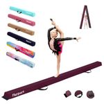 FBSPORT 240 CM Balance Beam, Gymnastics Balance Beam for Kids, Floor Balance Beam, Folding Gymnastics Beam for Training