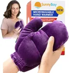 SunnyBay Microwavable Heated Gloves for Women and Men, Weighted Arthritis Gloves for Women for Pain, Stay-on Wrist Elastic and Bulk-free Grip for Maximum Functionality, 8.8x7.2 Inches, 1 Glove, Purple