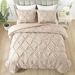 Andency Wheat Pinch Pleat Comforter