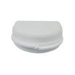 Dentosmile Dental Orthodontic Retainer/Aligner Case/Box/Mouth Guard and Denture Storage in White Colour