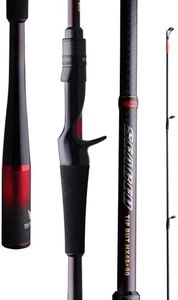 PURELURE Seabed Jigging Rod Casting, Caron Fiber Rod 2 Piece, One-Piece Carbon Handle, Fuji Alconite Guide, Fuji Reel Seat, Bottom Fishing Rod Fast Action Medium Light Power