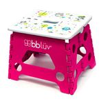 bblüv - Stëp - Foldable Step Stool - Safe, Compact and Easy to Clean (Pink)