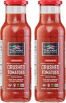 Tuscanini Premium Italian Crushed Tomatoes 24.7oz (2 Pack) Passata Rustica, Vegan, Nothing Artificial, Imported From Italy, Premium Glass Bottle