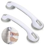 2PCS 16" Grab Bars for Bathroom,Non Skid Shower Handle,Grab Bars for Bathtubs and Showers,Removable Shower Handrails for Safety Hand Rail Support for Tub, Handicap, Elderly, Injury, Kid,pregnant woman