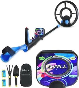 Metal Detector for Kids - Waterproof Kid Metal Detectors Gold Detector with High Accuracy 7.5" Coil, Lightweight Adjustable Kid Metal Detector with 5 Detecting Modes for Junior & Youth