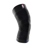 Bauerfeind Sports Compression Knee Support NBA - Lightweight Design with Gripping Zones for Basketball Knee Pain Relief & Performance with Team Designs (Black, M)