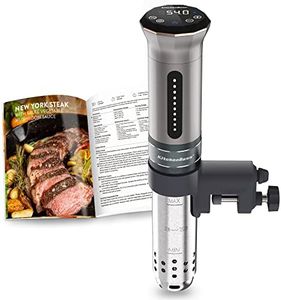 KitchenBoss Sous Vide Cooker Ultra-Quiet Immersion-Circulator: Stainless Steel | G300 Silver Machine Brushless DC Motor |1100 Watts | IPX7 Waterproof