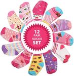 Baby Non Slip Toddler Socks, 12 Pai