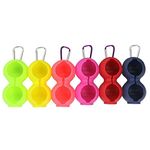 GolfBasic Ball Holder (Silicone) Pack of 2 Pcs (Green+Yellow)